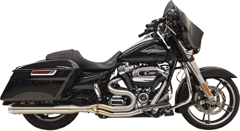 BASSANI XHAUST 2:1 Exhaust - Stainless Steel - Straight Can  Glide  1F28SS