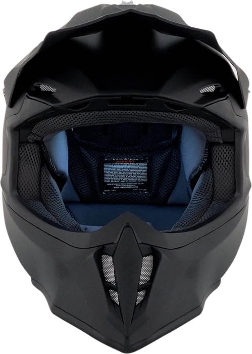 AFX FX-14 Motorcycle Helmet - Matte Black - 2XS 0110-7026