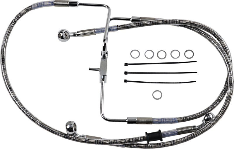 DRAG SPECIALTIES Brake Line - +6" - Stainless Steel - XL 618566-6