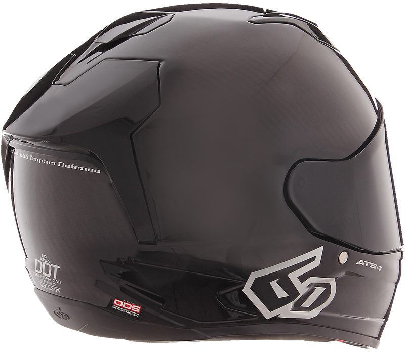 6D ATS-1R Motorcycle Helmet - Gloss Black - Large 30-0907