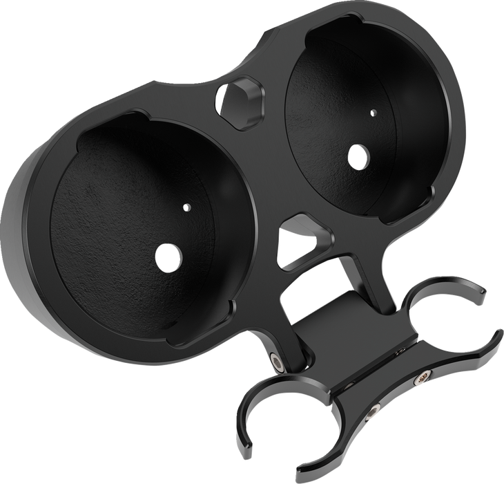 LA CHOPPERS T-Bar Gauge Mount - Dual - Black - 1.5" Diameter LA-7398-22B