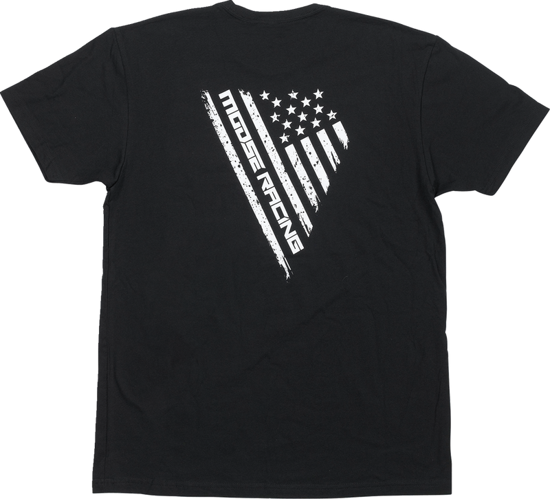 MOOSE RACING Salute T-Shirt - Black - Large 3030-22715