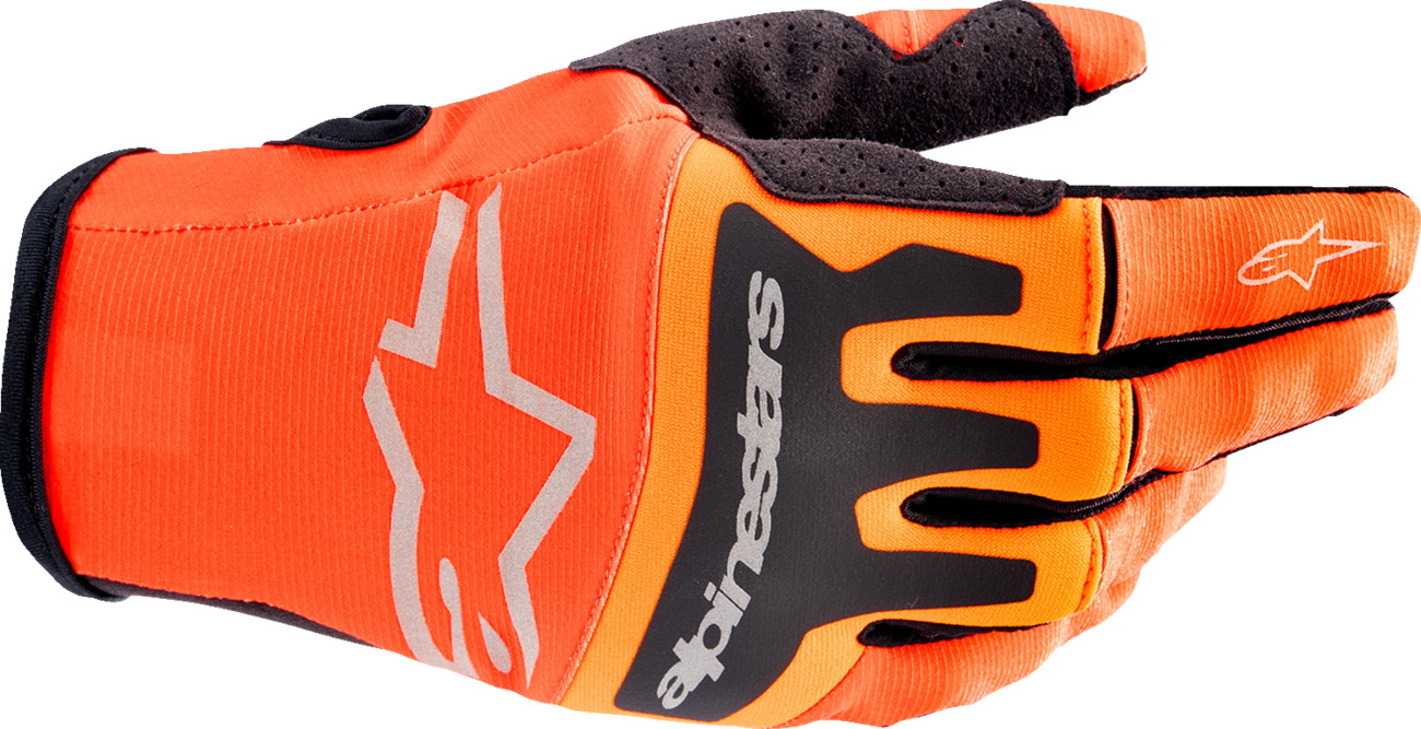 ALPINESTARS Techstar Gloves - Hot Orange/Black - Medium 3561023-411-M