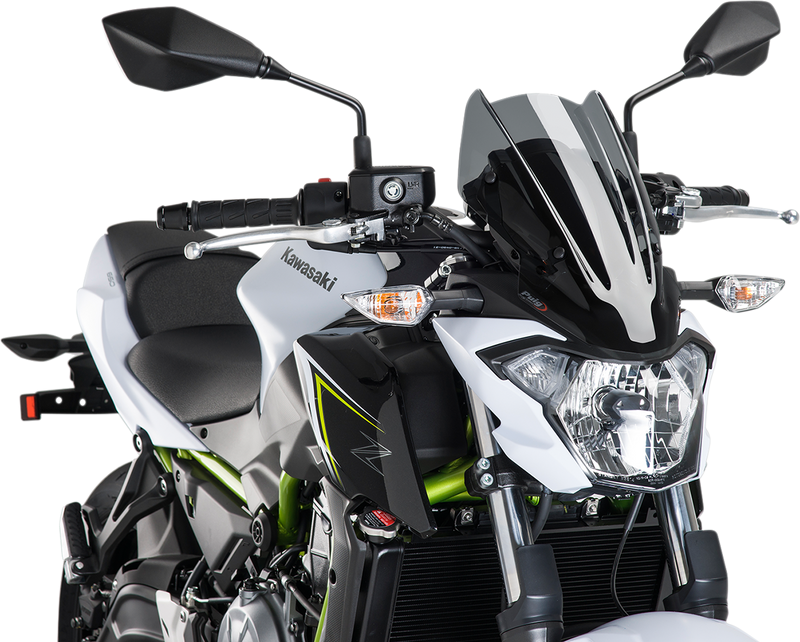 PUIG HI-TECH PARTS New Generation Windscreen - Dark Smoke - Z650 9588F