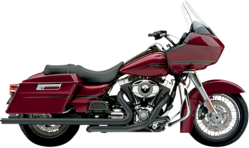 COBRA Dual Speedster Exhaust - Black - Billet Tip - '10-'16 Dresser DISC.SELL 1800-1533 6973B