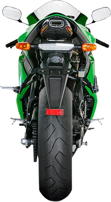 Kawasaki ZX6R 2007-2008 Exhaust Akrapovic Slip-On Muffler in Titanium and Carbon Fiber S-K6SO5-HACT