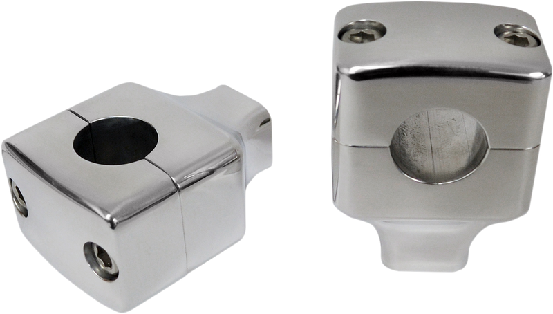 LA CHOPPERS Risers - Square - 1-1/2" - Chrome LA-7407-01