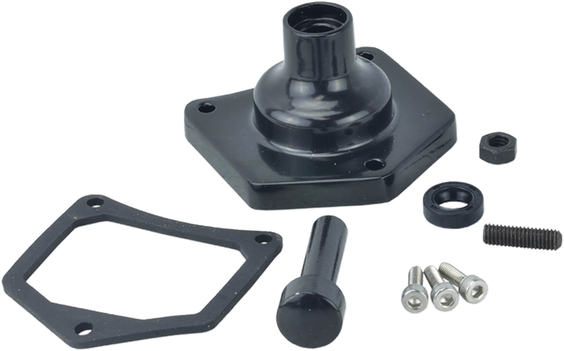DRAG SPECIALTIES Solenoid End Cover - Starter Button - Gloss Black 79-4004