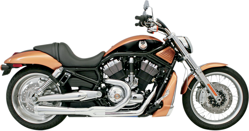 BASSANI XHAUST Road Rage 2:1 Exhaust - Chrome 1V12J