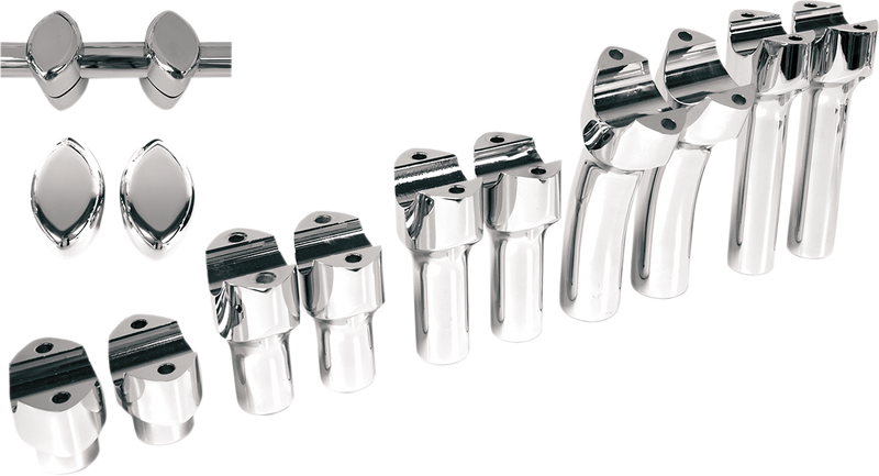 DRAG SPECIALTIES Risers - Big Buffalo - Pullback - 5-1/2" - Chrome 0602-0469