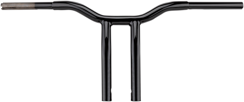 LA CHOPPERS Handlebar - Kage Fighter - One Piece - Bent - 8" - Black LA-7338-08B