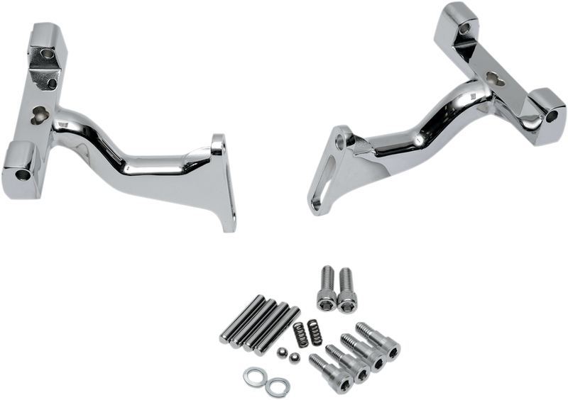 DRAG SPECIALTIES Passenger Footboard Raised Mount - Chrome P17-0407C