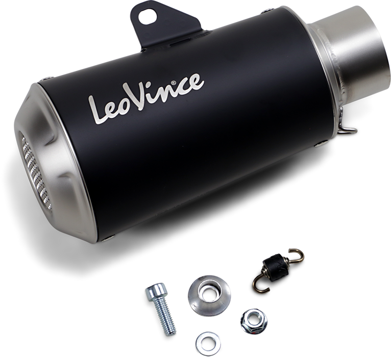 LEOVINCE 54mm Universal LV-10 Slip-On Muffler - Black Edition 9746BU  1811-3792