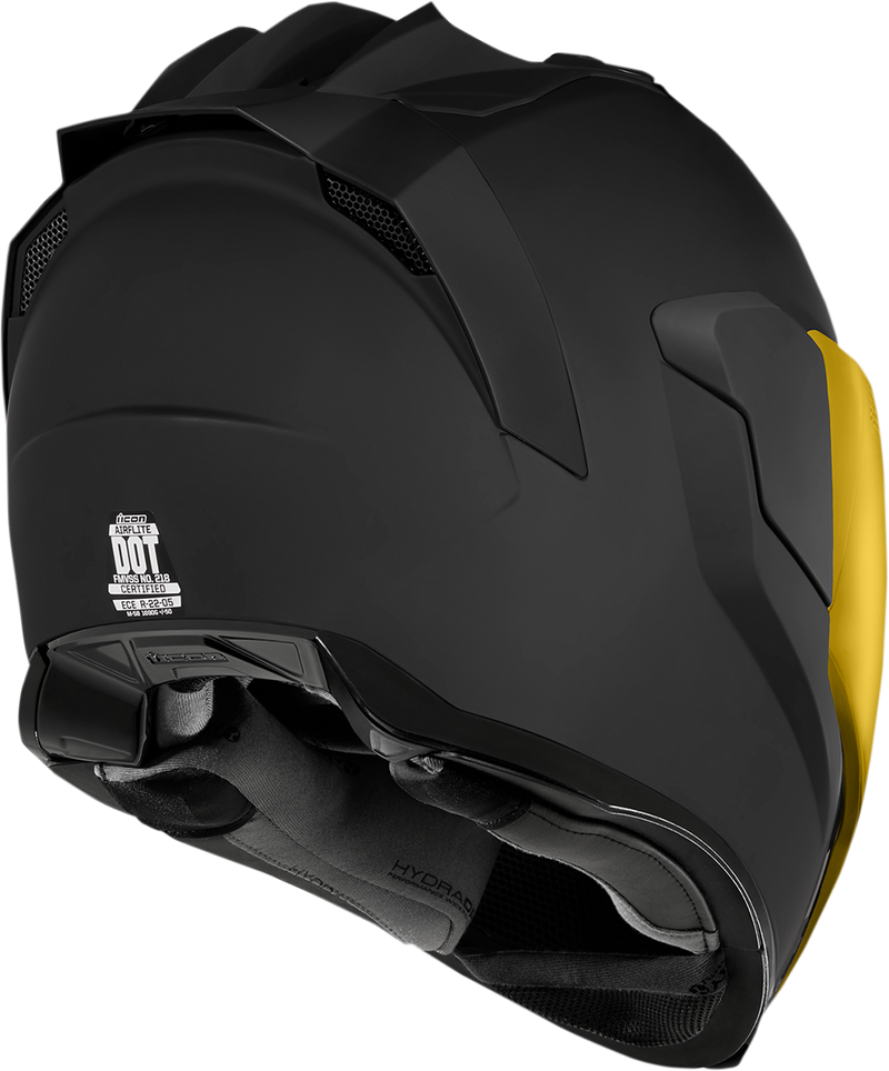 ICON Airflite™ Motorcycle Helmet - Peacekeeper - Rubatone Black - XS 0101-13357