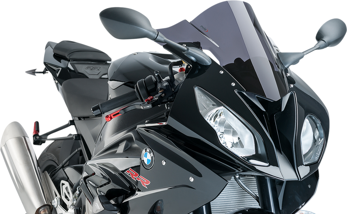 PUIG HI-TECH PARTS Race Windscreen - Dark Smoke - S1000RR 7564F