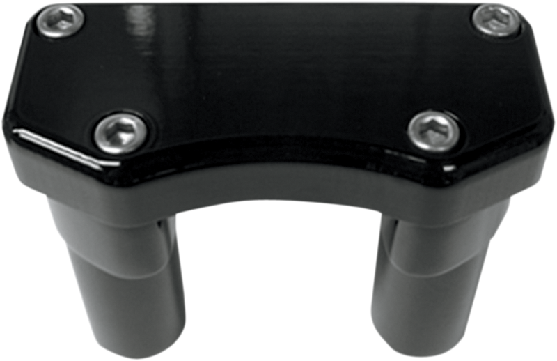 DRAG SPECIALTIES Risers - 3" - Buffalo - Top - Black 0602-0587