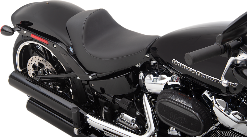 DRAG SPECIALTIES EZ-Solo Seat - Smooth - Solar-Reflective Leather - FXBR/S ACT EZ-ON MOUNT STYLE 0802-1271