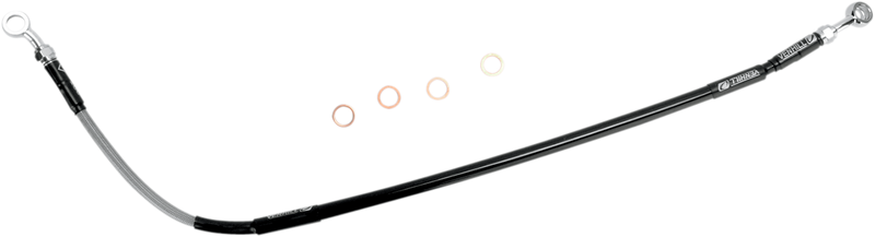 MOOSE RACING Brake Line - Rear - Stainless Steel - Honda H02-2-035/P