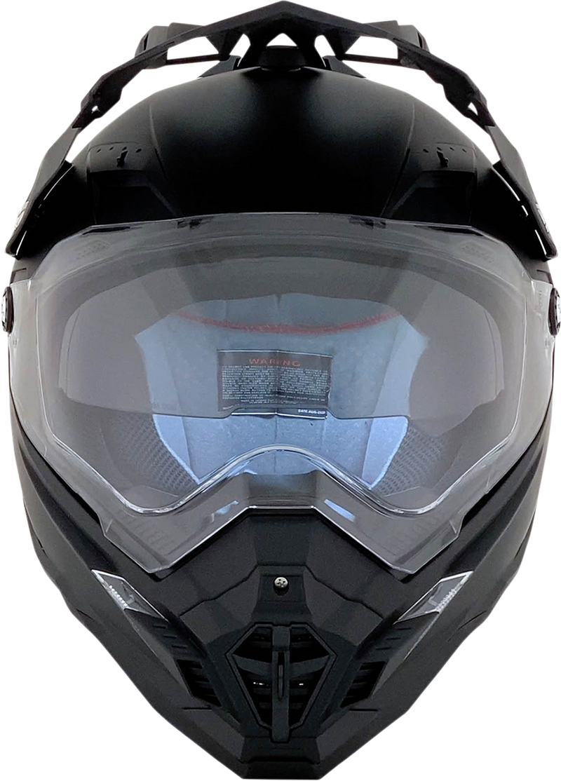 AFX FX-41DS Motorcycle Helmet - Matte Black - Small 0110-3737