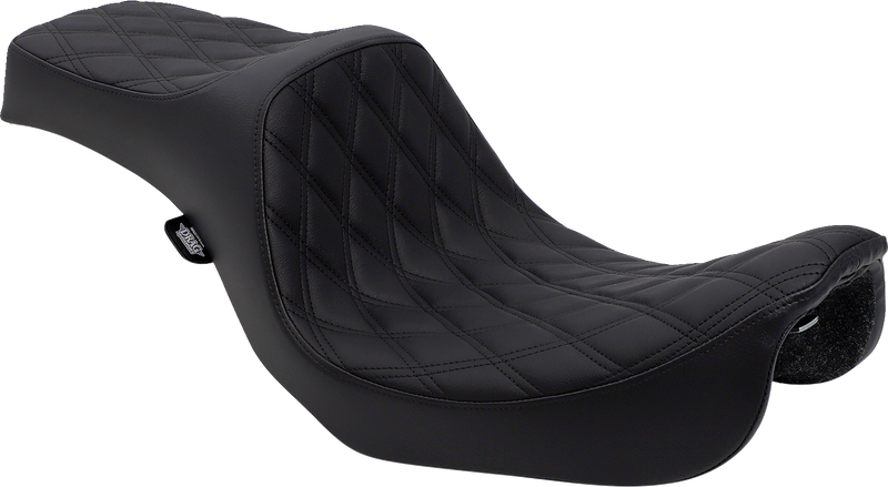 DRAG SPECIALTIES Predator III Seat - Double Diamond - Black Stitching 0803-0602