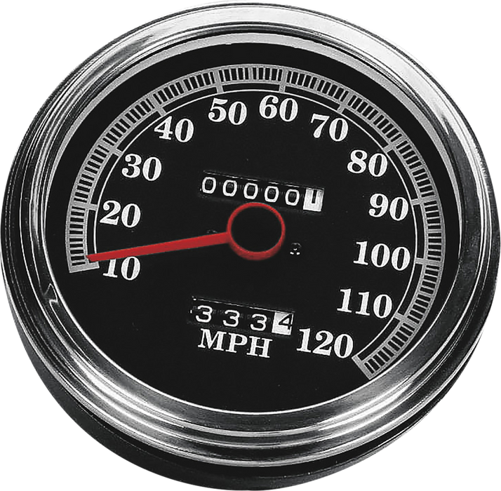 DRAG SPECIALTIES 5" MPH FL-Style 2:1 Speedometer - '89-'95 Black Face 72422AMX