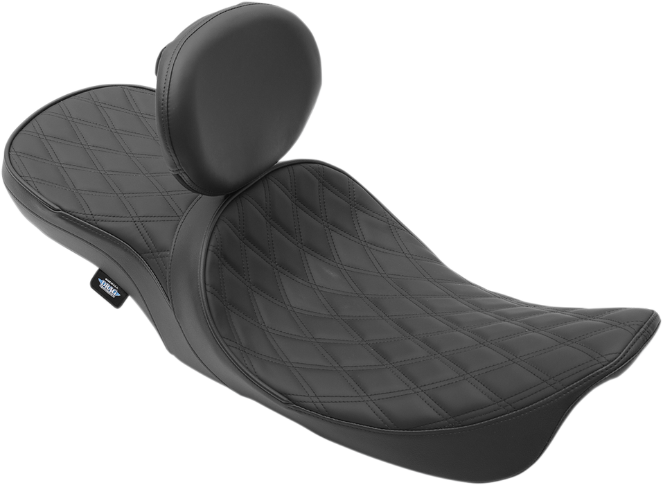 DRAG SPECIALTIES Low Touring Seat - Diamond - Driver's Backrest - FL '99-'07 0801-1104