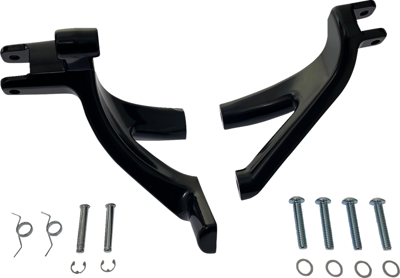 DRAG SPECIALTIES Forward Control Support Bracket - Black - Softail D35-0224GB-1