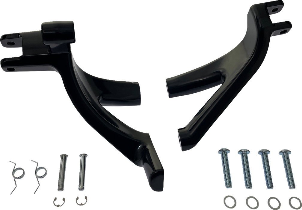 DRAG SPECIALTIES Forward Control Support Bracket - Black - Softail D35-0224GB-1