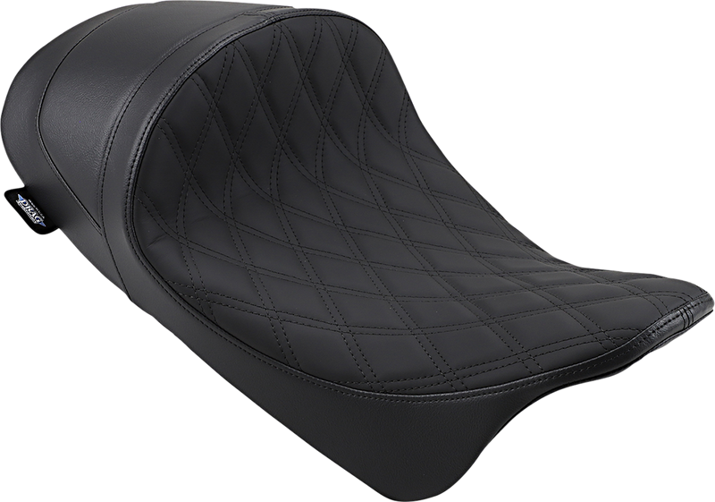 DRAG SPECIALTIES Forward Low Solo Seat - Diamond - Black - FL '08-'22 0801-1252