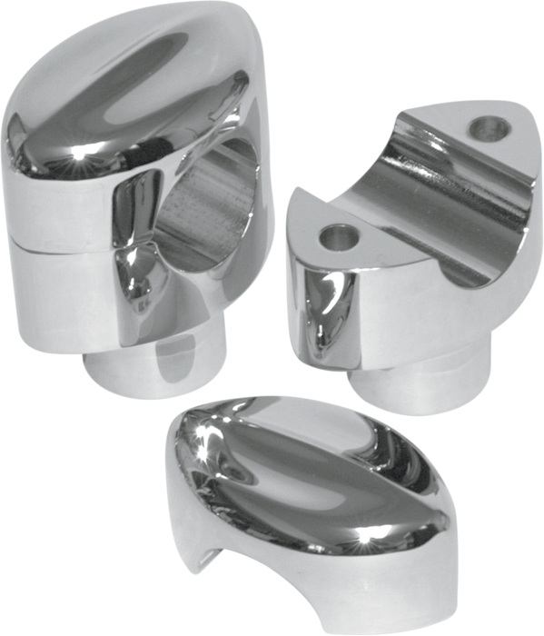 LA CHOPPERS Risers - Hefty Mohawk - 1-1/2" - Chrome LA-7404-01