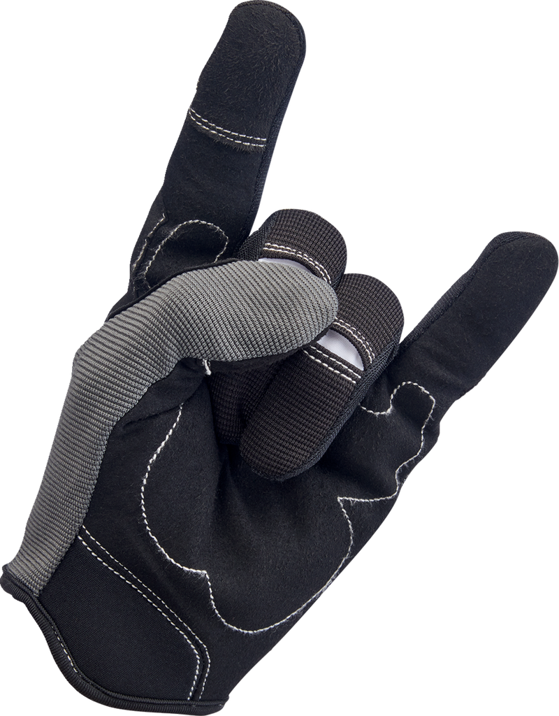 BILTWELL Moto Gloves - Gray/Black - XL 1501-1101-005