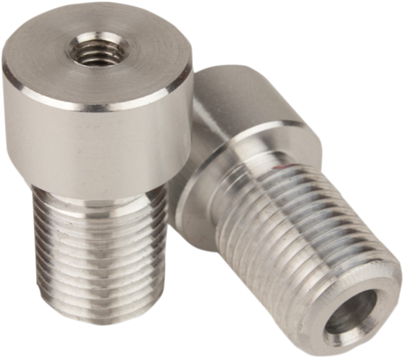 DRIVEN RACING Adapter - Mirror - Handlebar End - Silver - Halo DBEW-ADP-FZ