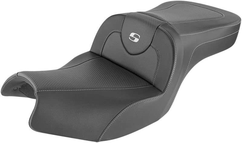 SADDLEMEN Roadsofa Seat - Carbon Fiber - Without Backrest - Black - Indian I20-06-185