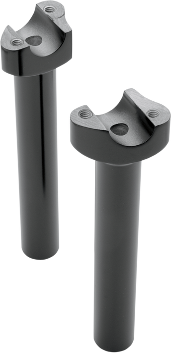 DRAG SPECIALTIES Risers - Straight - 8" - Black 241615