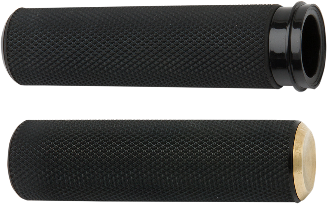 ARLEN NESS Grips - Knurled - TBW - Brass 07-334