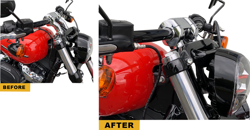 KODLIN MOTORCYCLE Risers - Lower - Black K55117