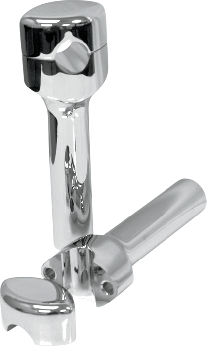 LA CHOPPERS Risers - Hefty Smooth - 6" - Chrome LA-7406-06