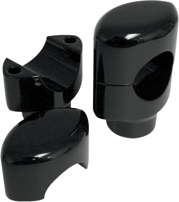 DRAG SPECIALTIES Risers - Big Buffalo - 1-1/2" - Black 0602-0466