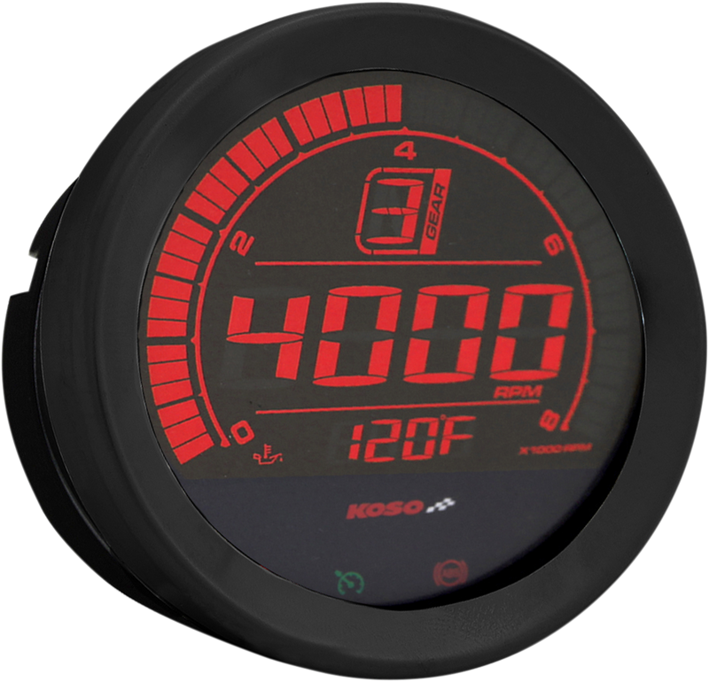 KOSO NORTH AMERICA 4" Tachometer - Black BA051110