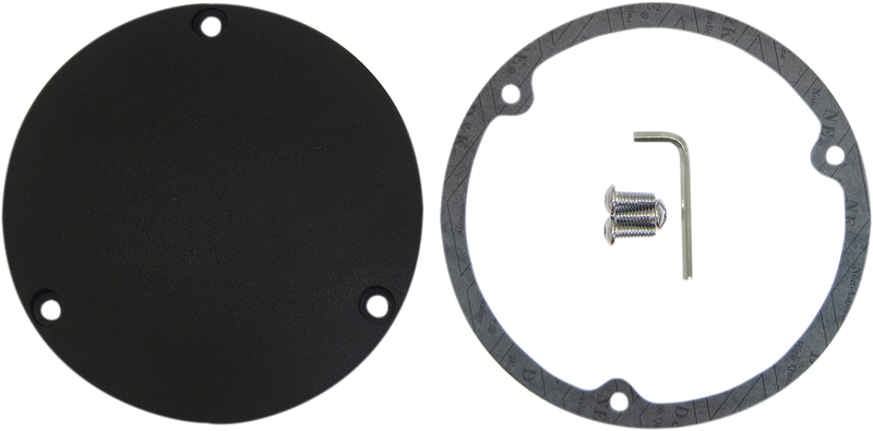 DRAG SPECIALTIES Derby Cover - Wrinkle Black 33-0017KWB
