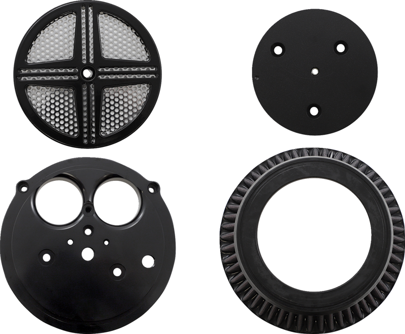 BARON XXX Air Cleaner - Black - V-Star 950 BA-2313-00B