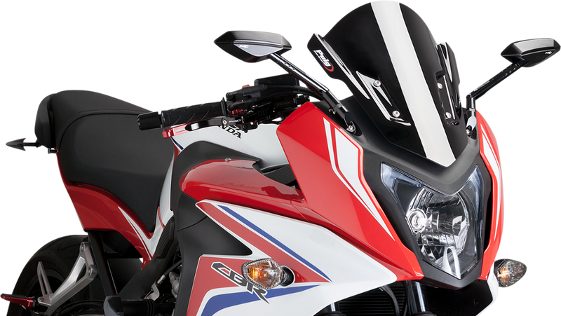 PUIG HI-TECH PARTS Race Windscreen - Black - CBR650F 7003N