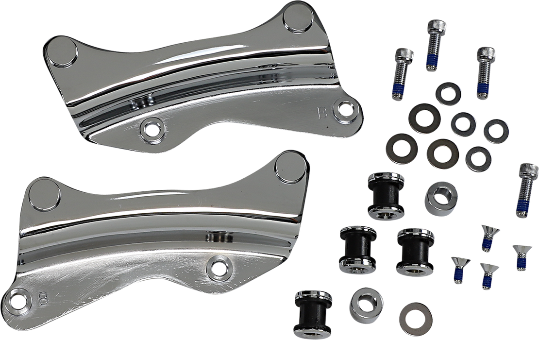 DRAG SPECIALTIES Backrest Docking Kit - Chrome C77-0104C