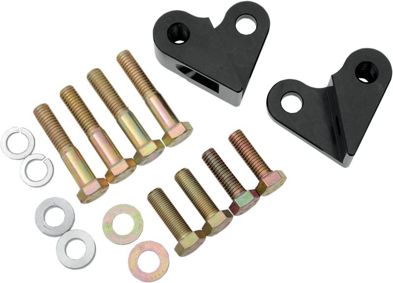 LA CHOPPERS Rear Lowering Kit - Black Powder Coated - Lowers 1" - '97-'01 FL LA-7500-01