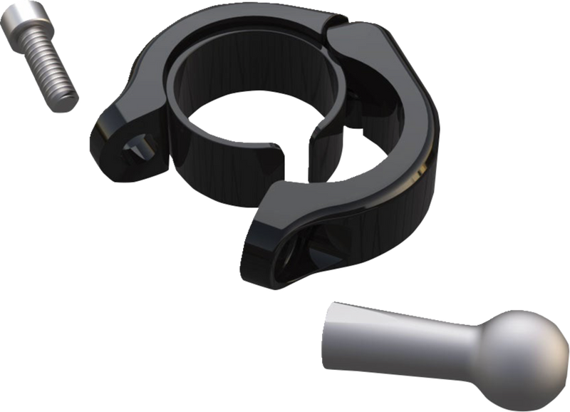 CIRO Ball Mount - Aluminum Clamp - 1-1/8" - 1-1/4" Handlebars - Black 50139