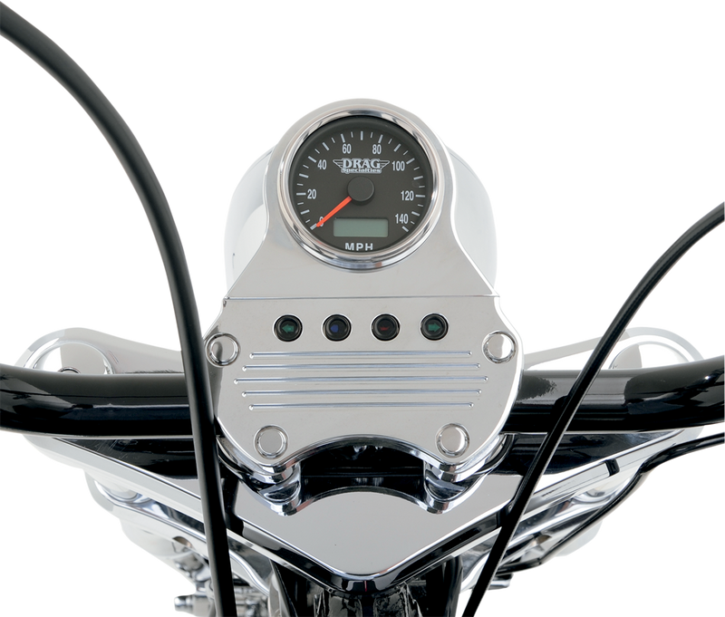 DRAG SPECIALTIES Snap-In Indicator Light - Turn - Black Bezel 160901