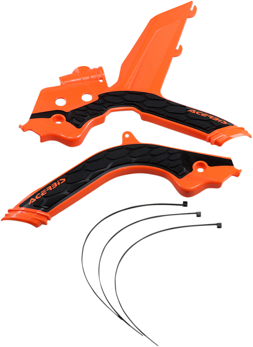 ACERBIS X-Grip Frame Guards - Orange/Black 2733445225
