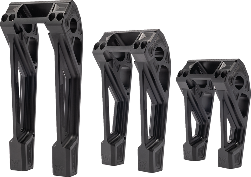 KODLIN MOTORCYCLE Risers - Fastback - 10" - Black K55121