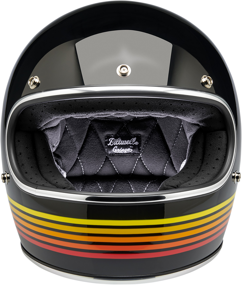 BILTWELL Gringo Helmet - Gloss Black Spectrum - Medium 1002-536-103