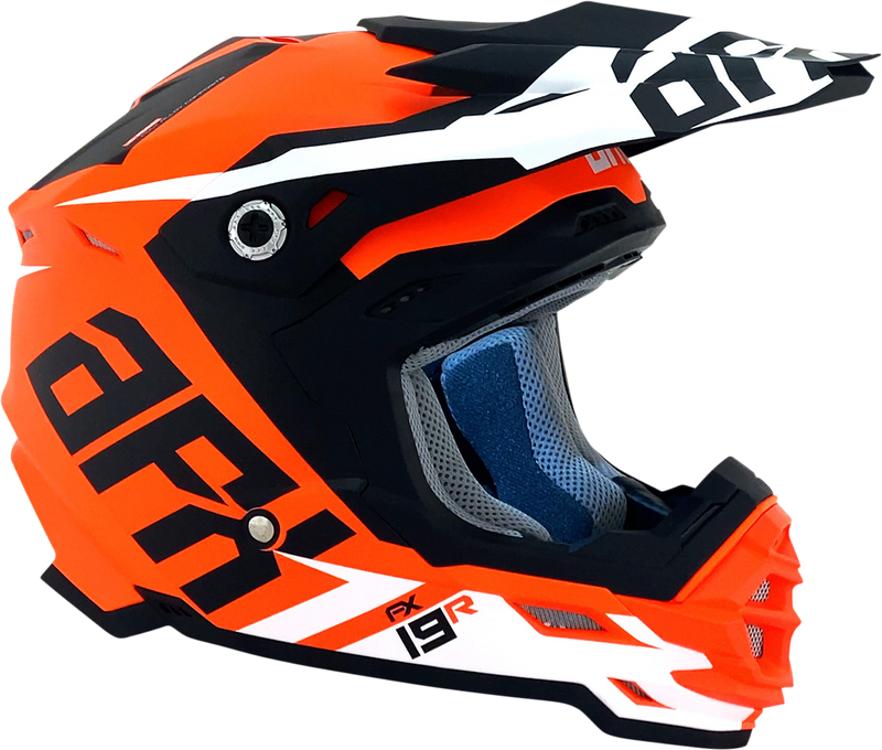 AFX FX-19R Motorcycle Helmet - Racing - Matte Orange - 2XL 0110-7087